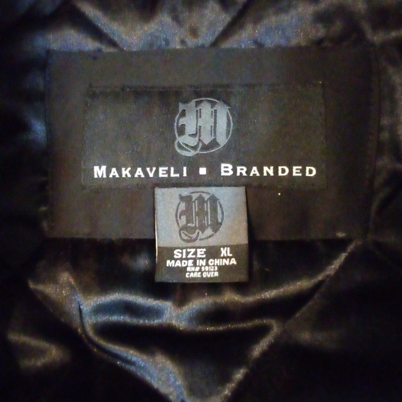 MAKAVELI BRANDED (TUPAC) Vintage Collectable Graphics Jacket Men's XL Black - Picture 14 of 16